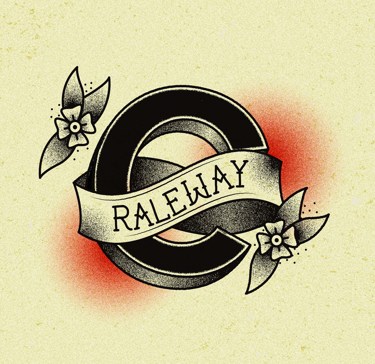 Elegant Raleway becomes a bold tattoo