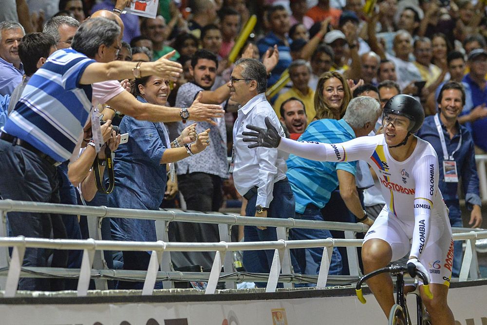 Fabian Puerta thrilled the home crowd with his keirin victory