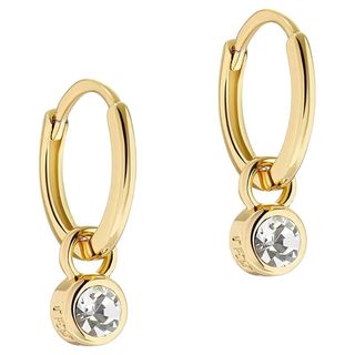 Ted Baker Sinalaa Crystal Huggie Hoop Earrings 