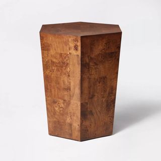 Ogden Burled Wood Accent Table