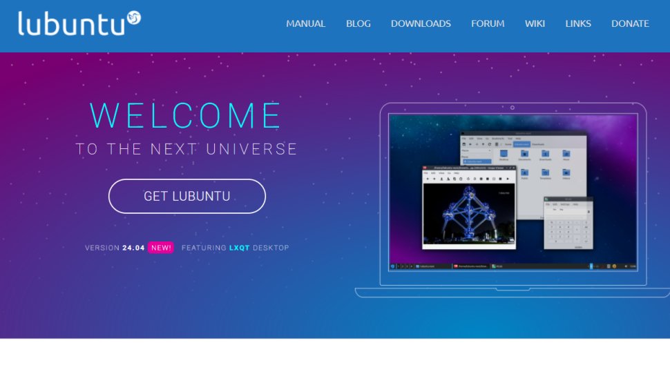 Lubuntu website screenshot (September 2025).