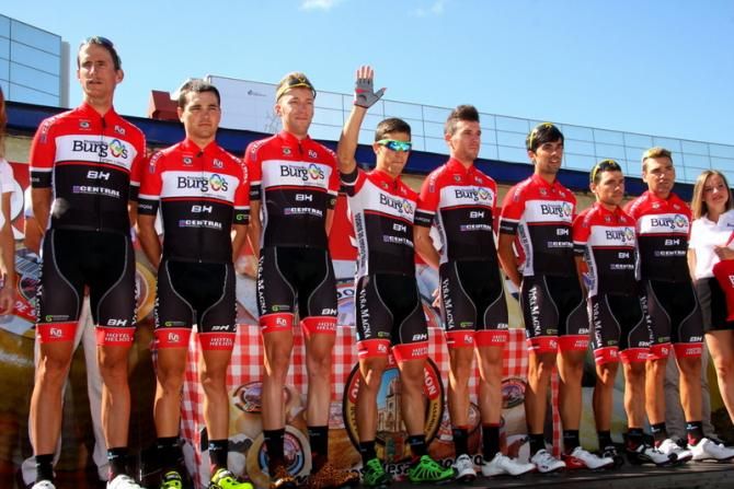 Burgos BH, local team. His team leader is David Belda, second-to-right in this photo.