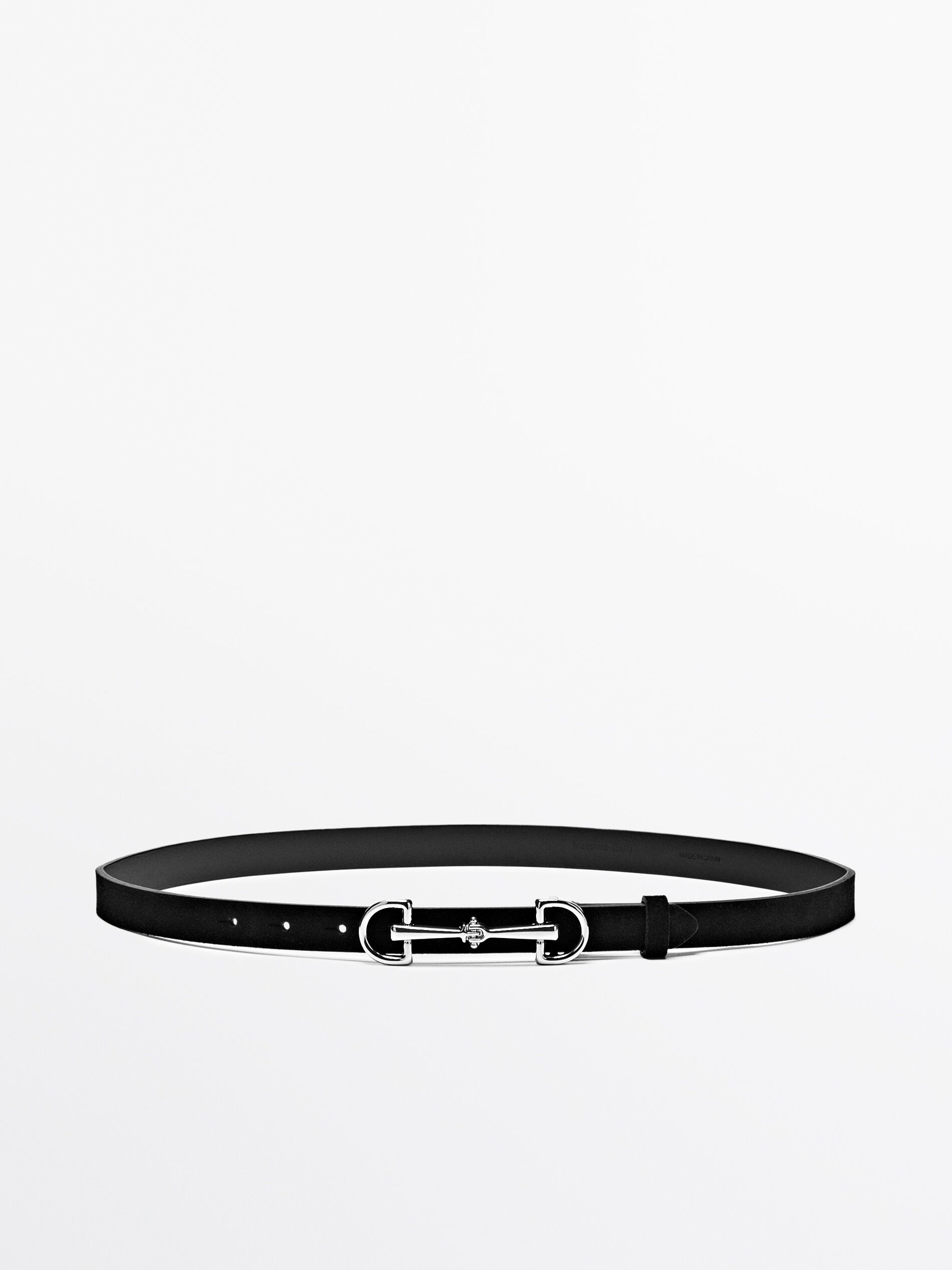 Equestrian Split Suede Leather Belt
