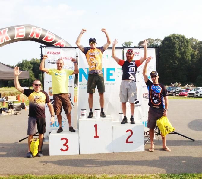 Singlespeed podium at the Fool's Gold 100