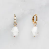 4. Huggie Pearl Drop Earrings: View at Not On The High Street