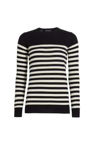 Saks Fifth Avenue Striped Cashmere Sweater 