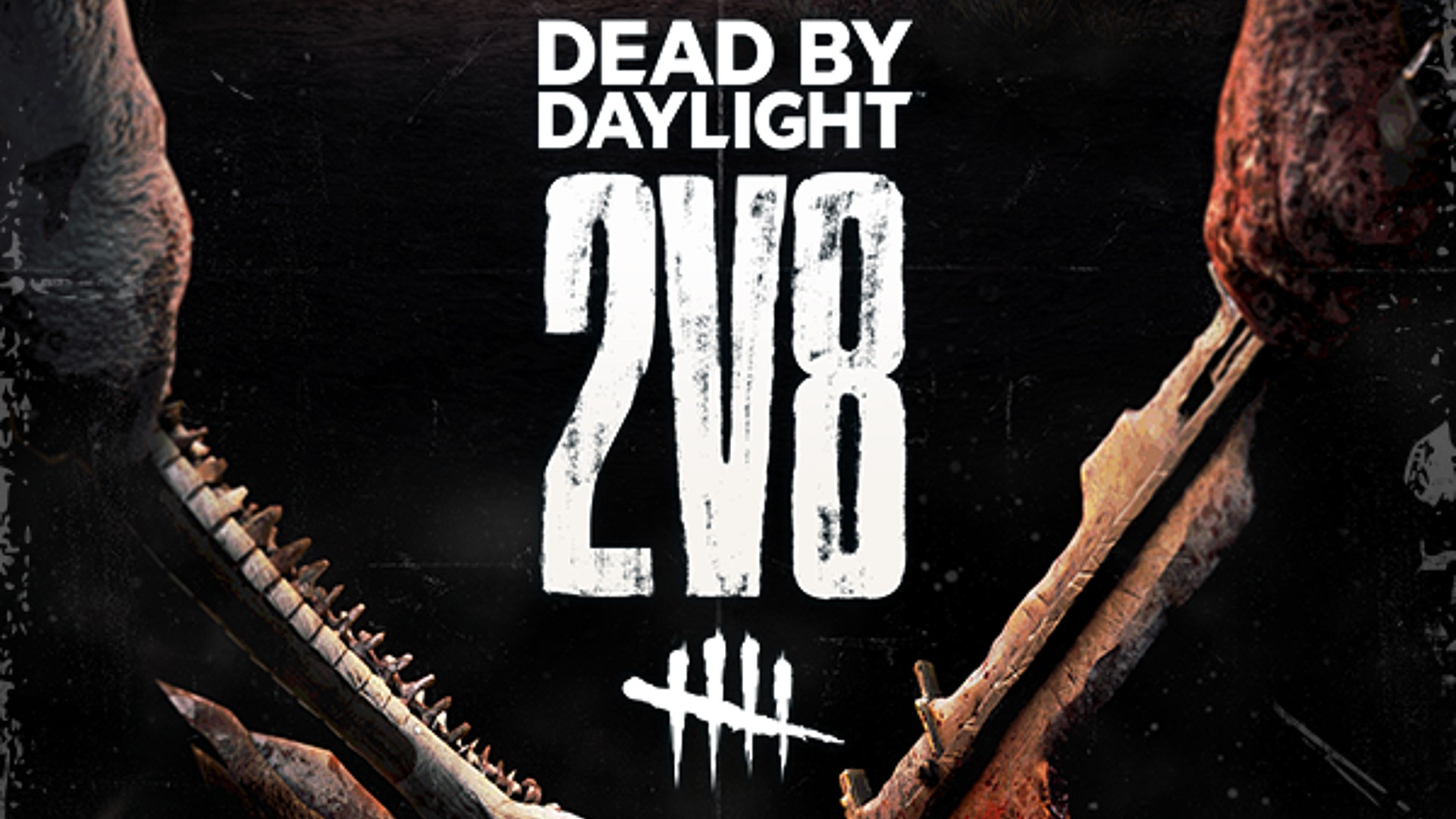 The Wraith and The Trapper stand next to each other in a promotion image for DBD 2v8 mode.