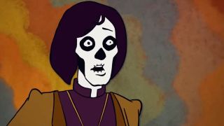 Screenshot from the 2024 music video for Ghost's Mary On A Cross