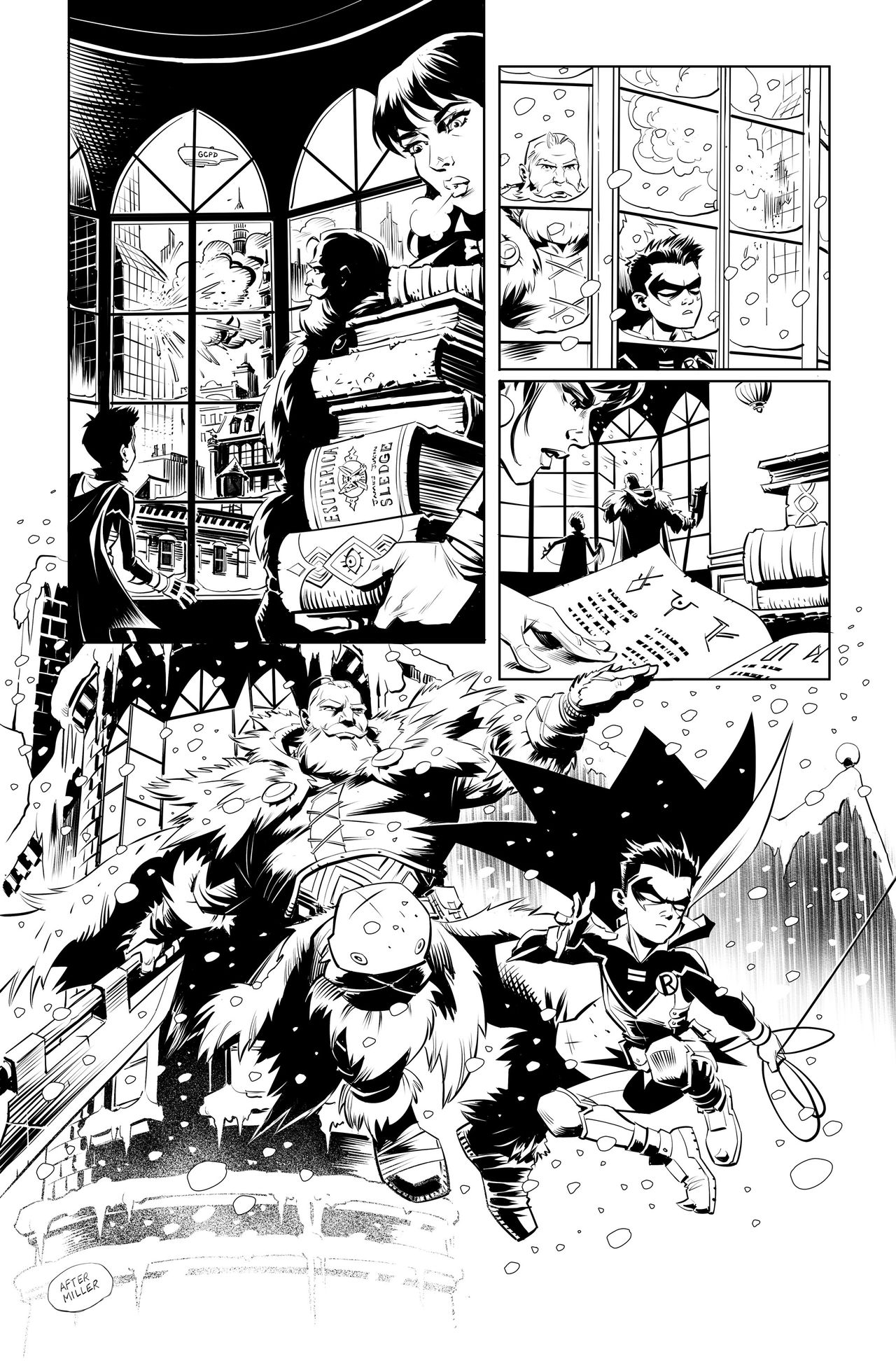 Art from Batman &ndash; Santa Claus: Silent Knight Returns #1.