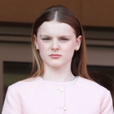 Princess Gabriella wearing a pink blazer