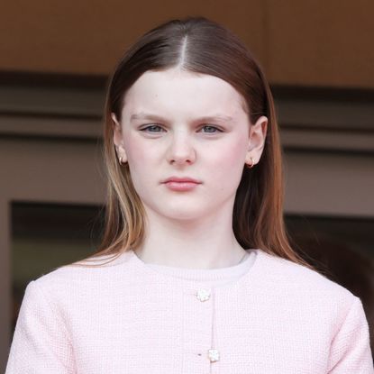 Princess Gabriella wearing a pink blazer