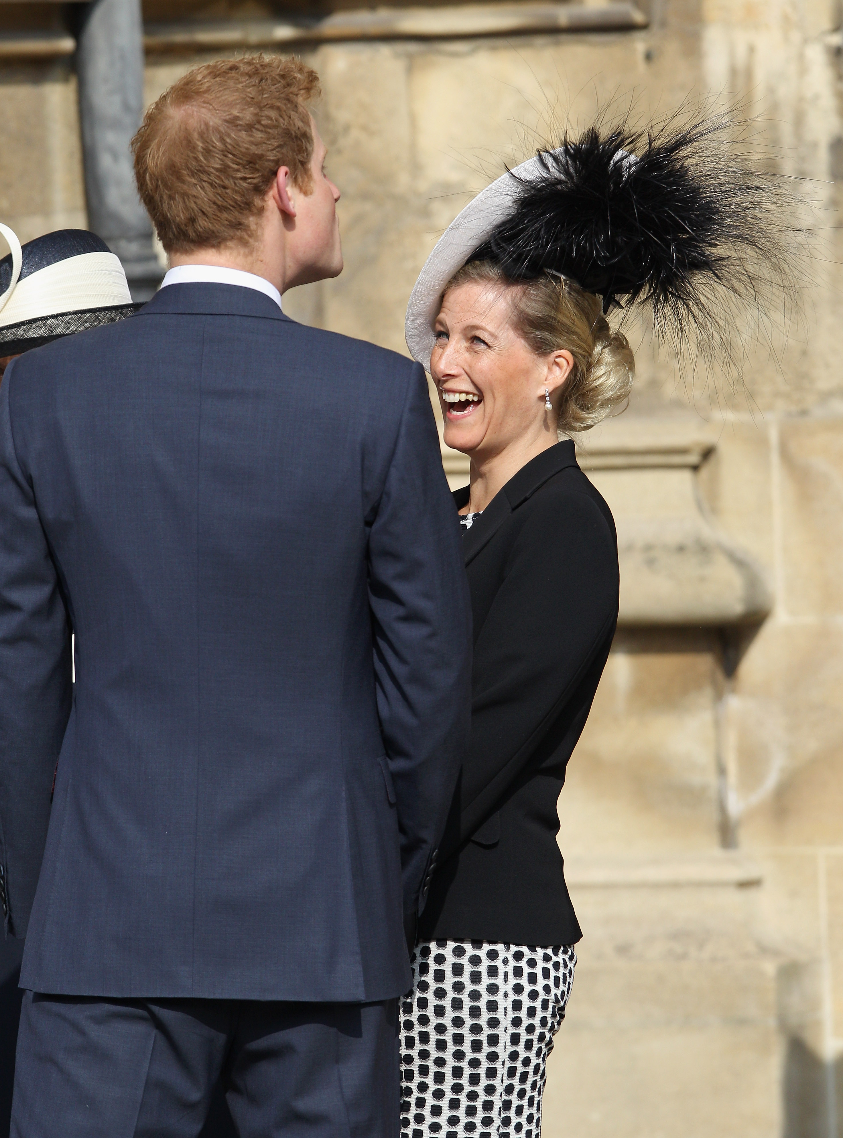 Duchess Sophie laughing at Prince Harry
