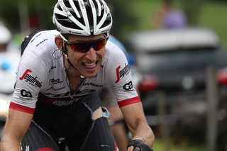 Bauke Mollema (Trek-Segafredo) crashed and lost his second place overall, stage 19 at the Tour de France