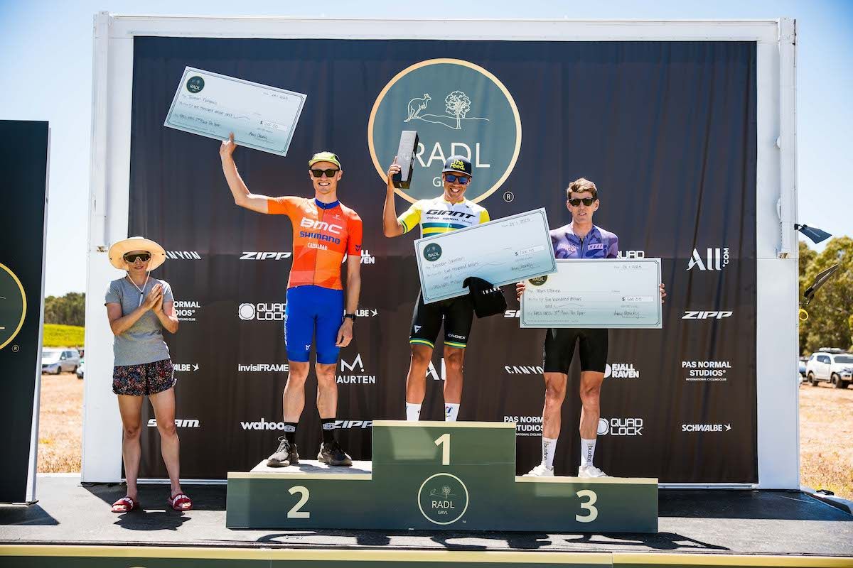 The 2025 edition of RADL GRVL, the gravel race which runs alongside the Tour Down Under men's posium