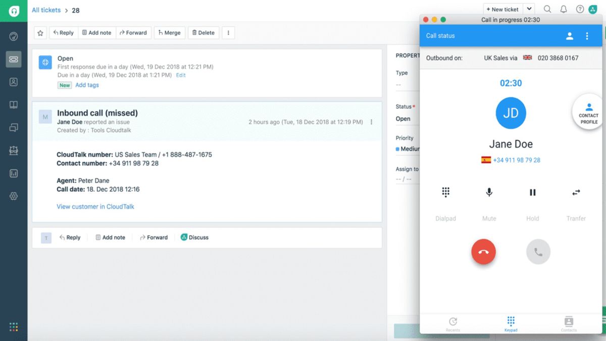Freshdesk's contact center