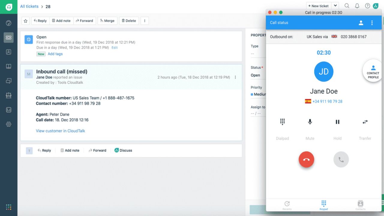 Freshdesk's contact center