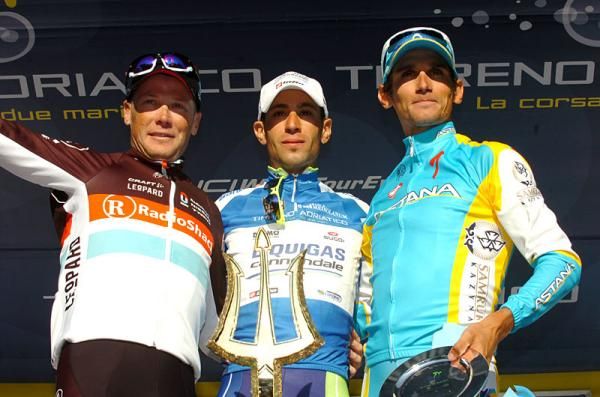 Final overall podium: Vincenzo Nibali, Christopher Horner, Roman Kreuziger