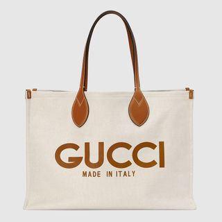 Gucci Print Tote Bag