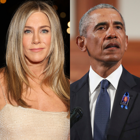 Jennifer Aniston and Barack Obama