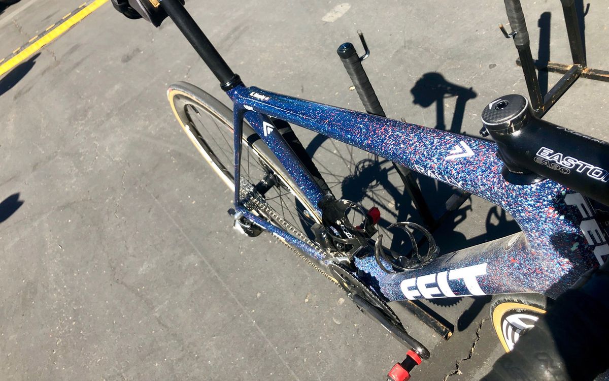 Kyle Murphy's custom Felt for Rally UHC was designed by Sarah