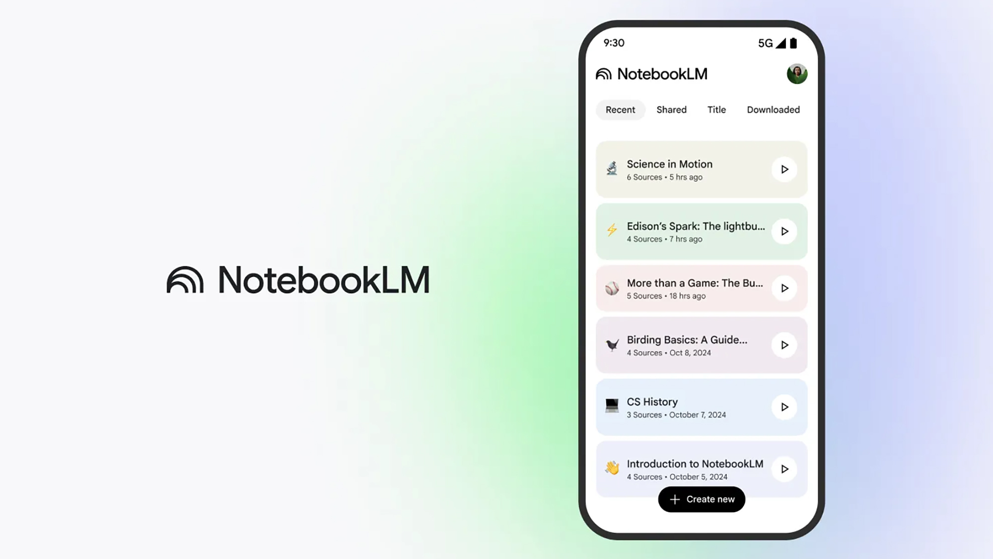 The NotebookLM app