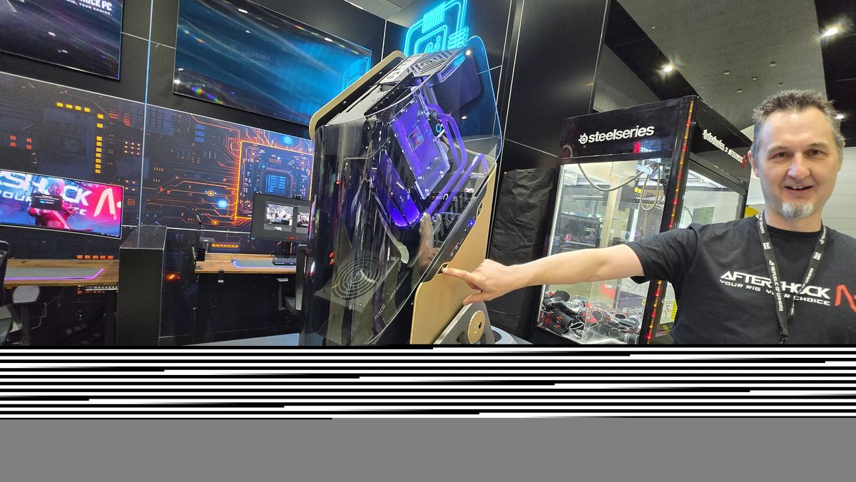 Custom gaming PCs on the showfloor at PAX Australia.