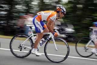 Oscar Freire (Rabobank) in action during stage 10.