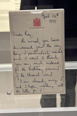 A handwritten letter from Queen Elizabeth II