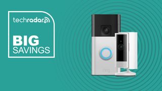 The Ring Battery Video Doorbell and Indoor Camera (2nd Gen) are pictured together.