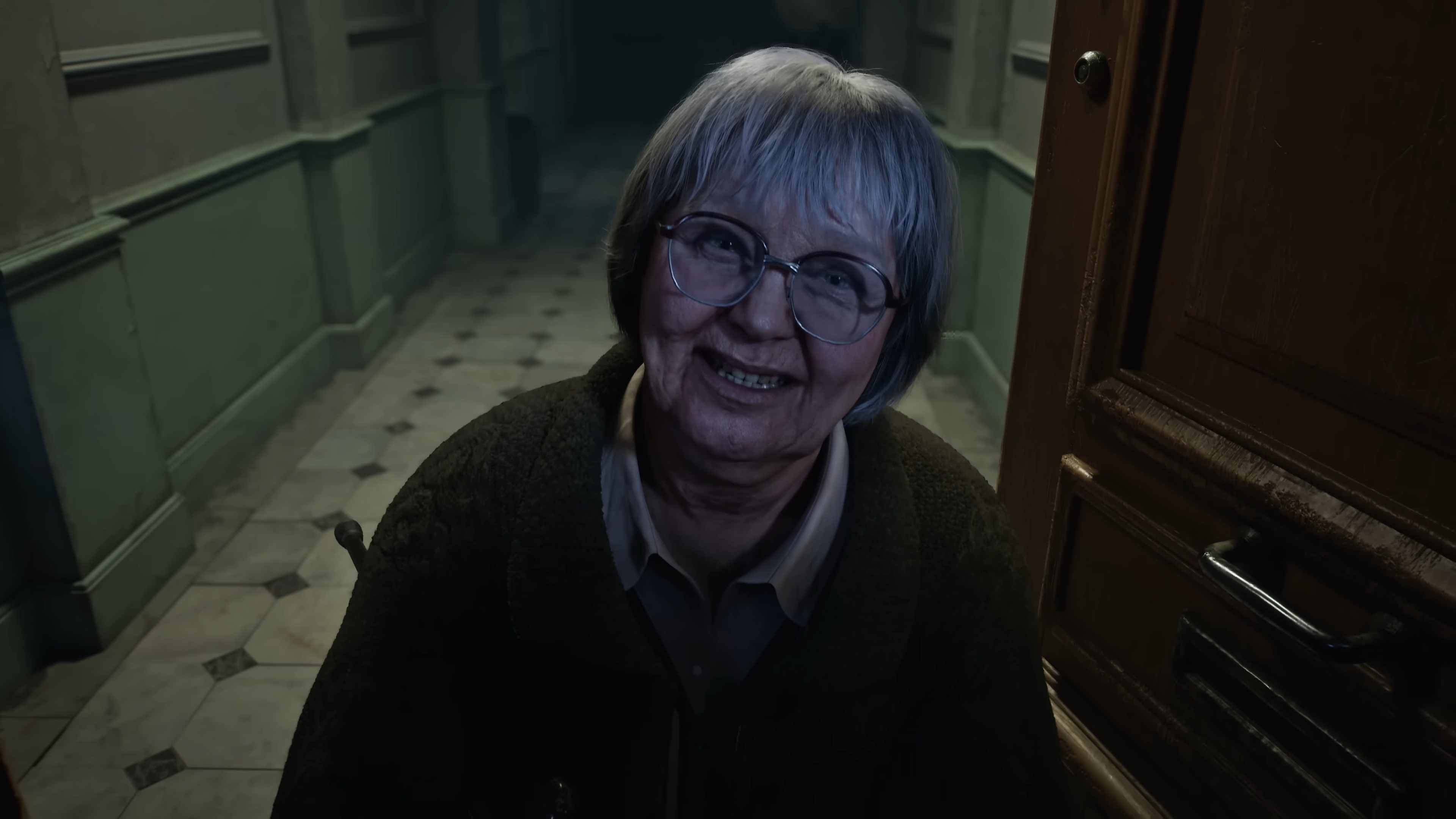 An elderly lady in Resident Evil Veronica