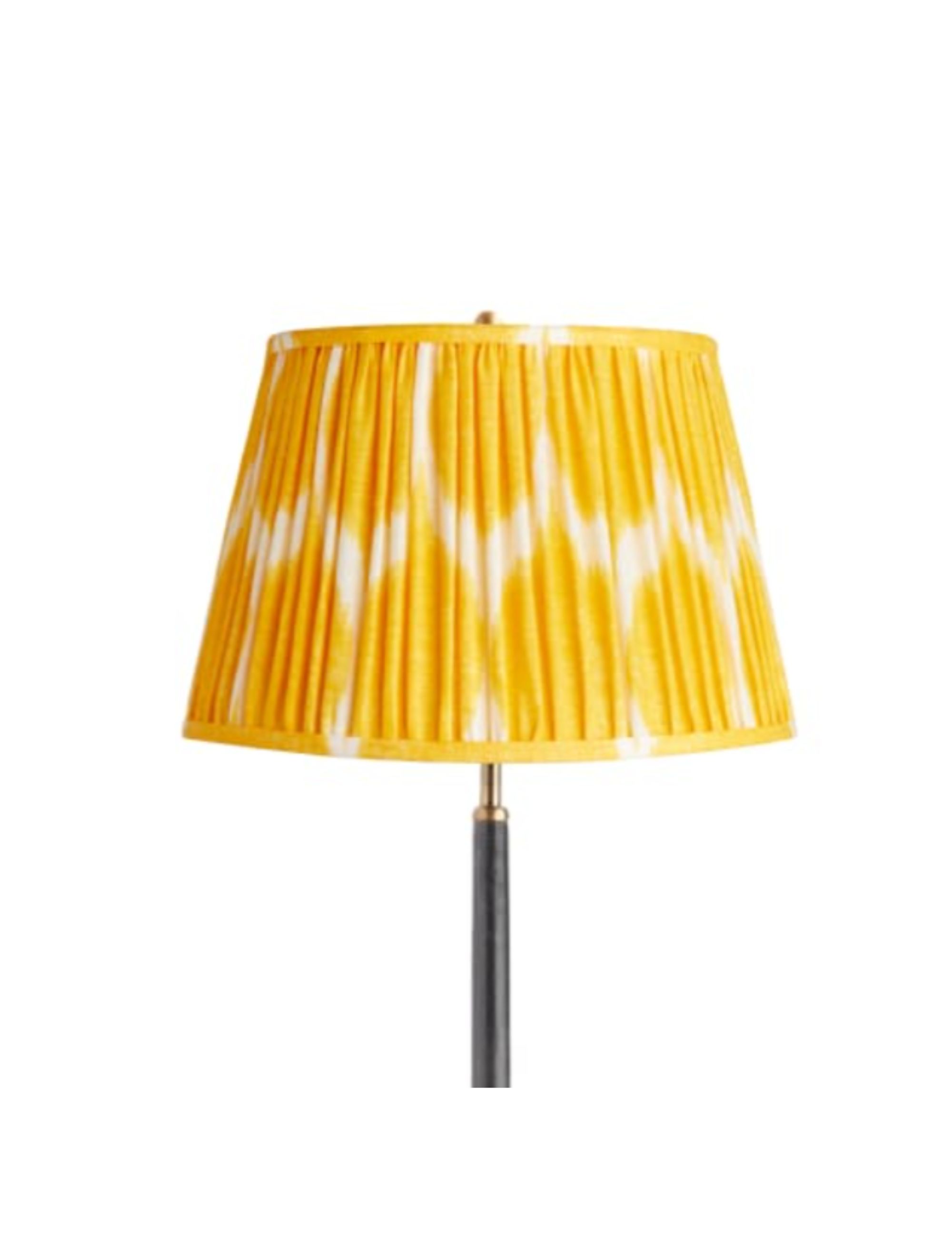 Yoda Ikat Printed Yellow Linen Straight Empire Shade