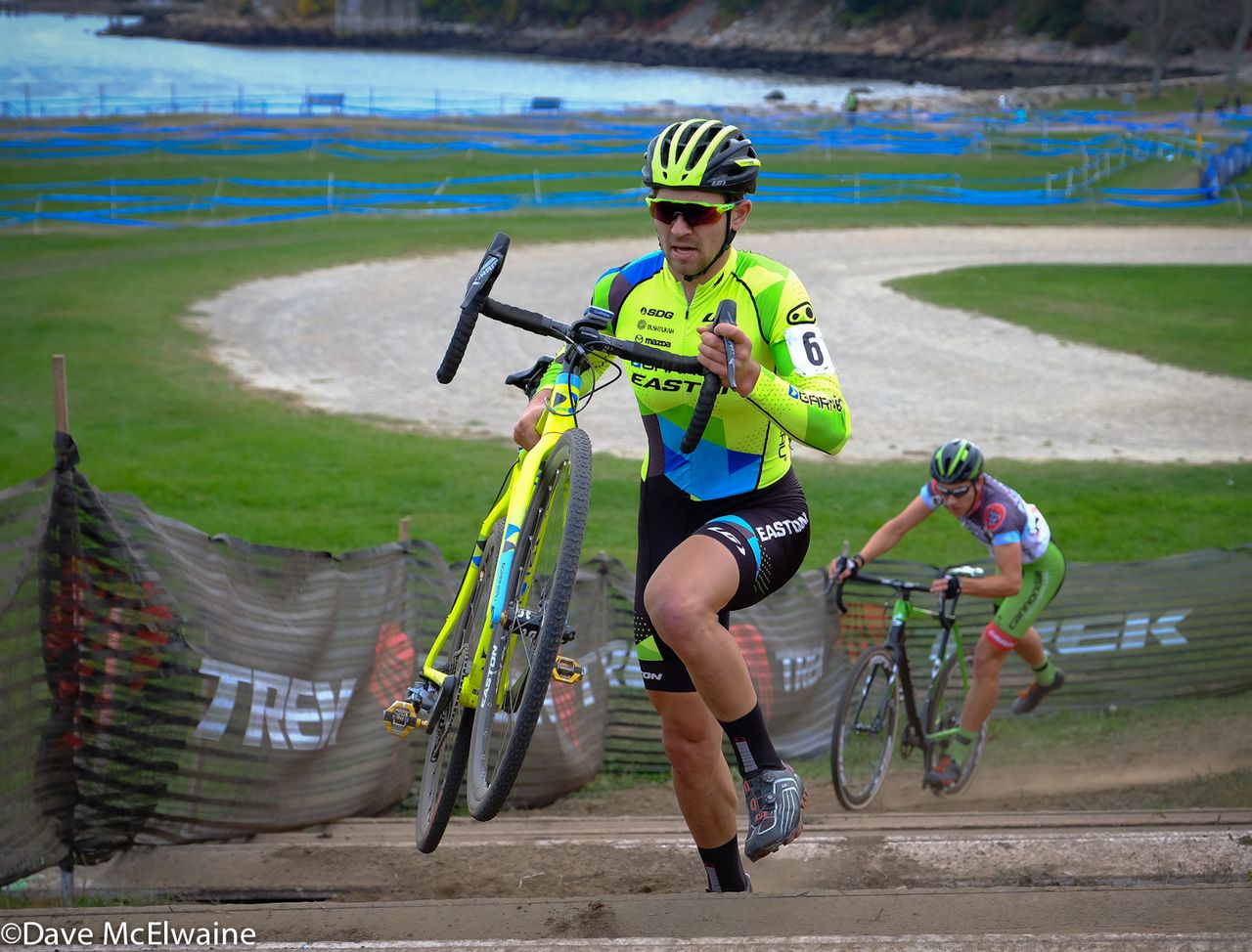 Michale Van Den Ham (Garneau Easton) led mid-race for quite a while