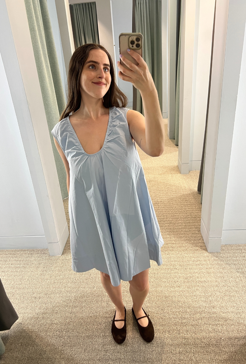 An image of Who What Wear UK's Ava Gilchrist wearing one of the best DISSH dresses.