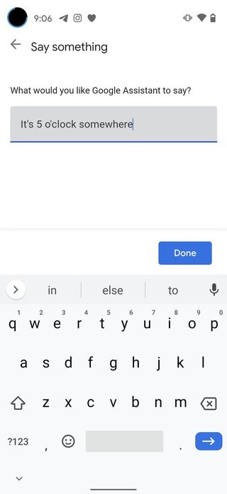 Create Google Assistant Routine Step 8