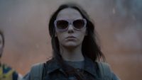 Laura wearing her sunglasses in Deadpool & Wolverine.