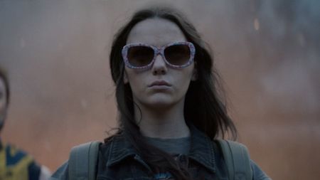 Laura wearing her sunglasses in Deadpool & Wolverine.