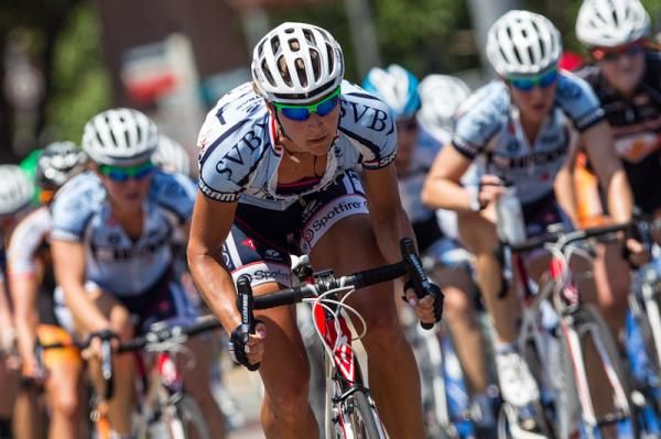 Meredith Miller (TIBCO) attacks the field.