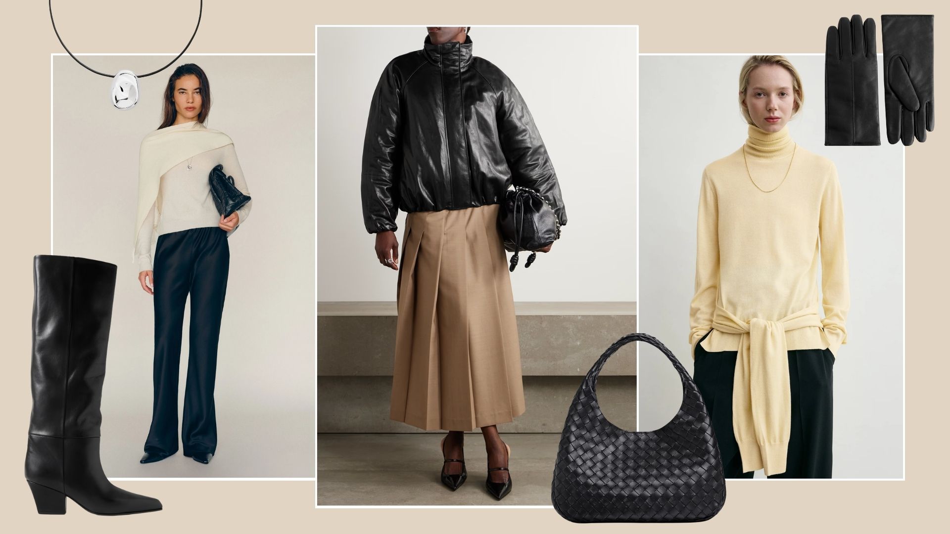 Collage of winter editor wish list picks 