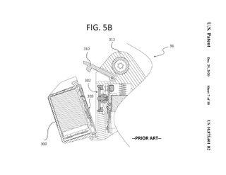 An image from the SRAM eTap patent highlighting the removeable battery