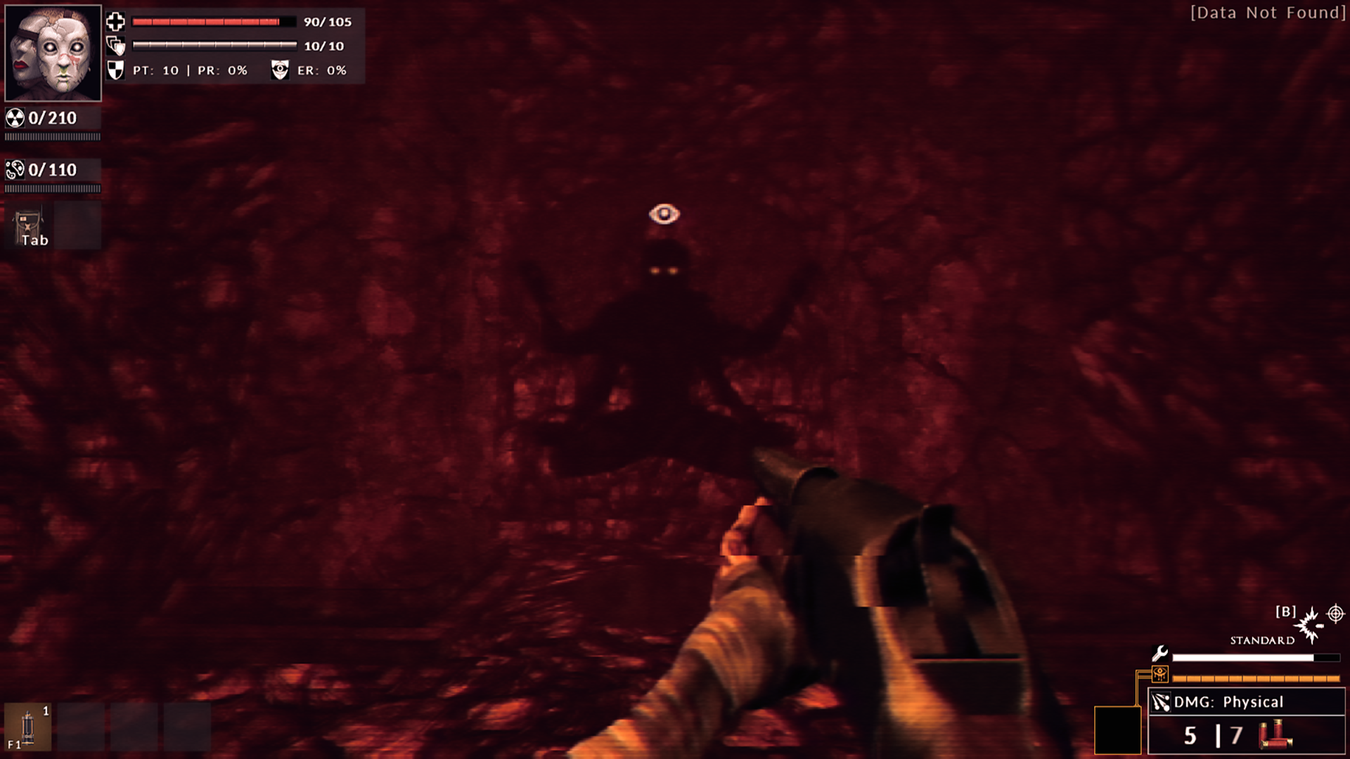 Divine Frequency screenshot showing disturbing action in dark, evil world.