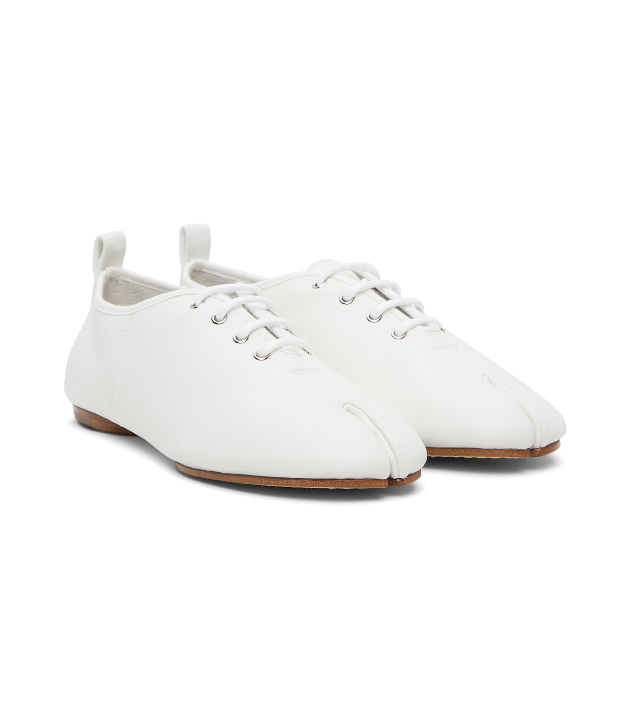 Maison Margiela, White Tabi Jazz Lace-Up Derbys