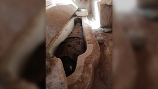 The man's tomb, sealed for 2,500 years, contained a limestone sarcophagus and a number of artifacts for the afterlife.