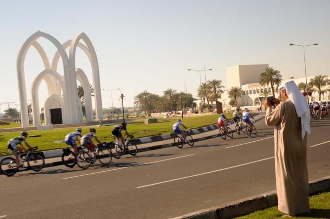 Racers in Qatar