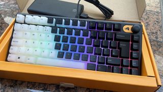 A Glorious GMBK 75% gaming keyboard