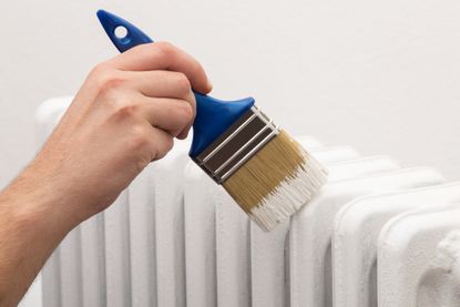 Painting a radiator