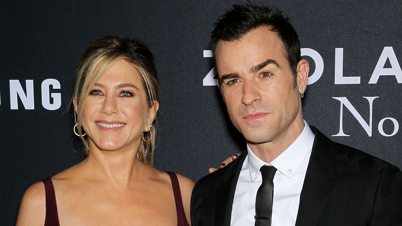 Justin Theroux with wife Jennifer Aniston