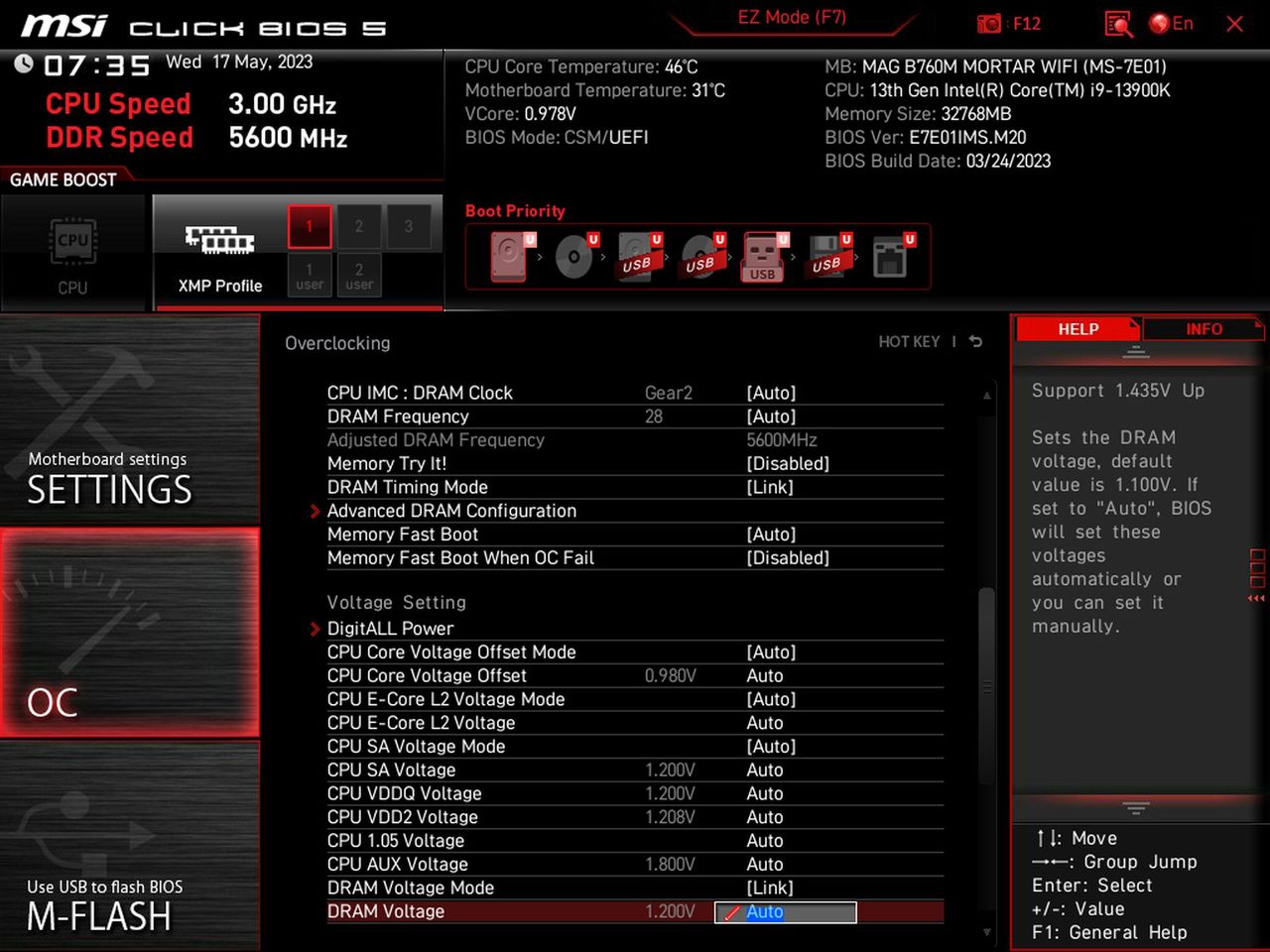 MSI MAG B760M Mortar Wi-Fi