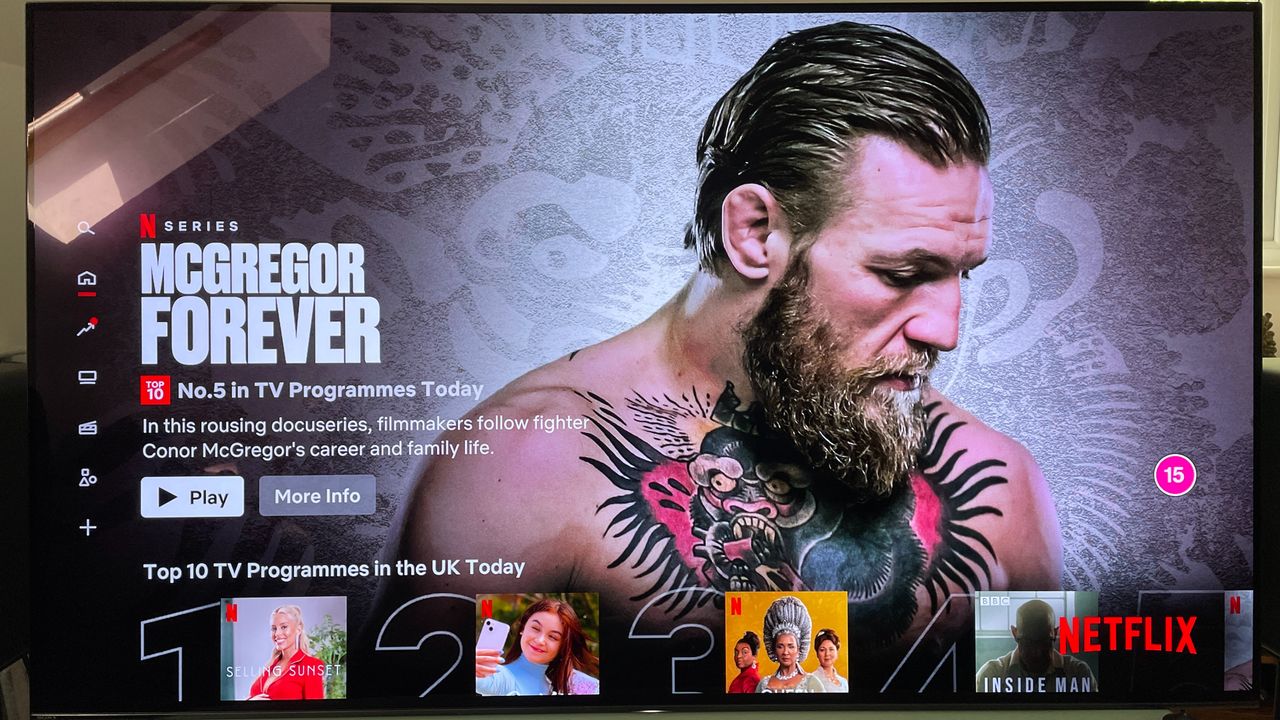 Netflix home screen