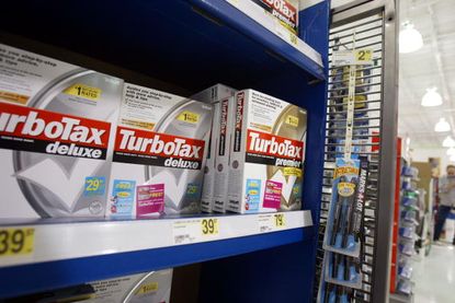 TurboTax on the shelves.