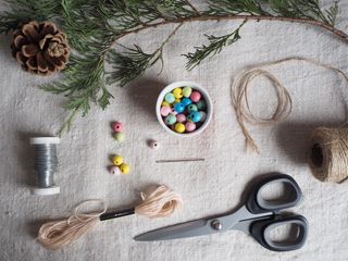 Scandi style Christmas beaded decorations step by step
